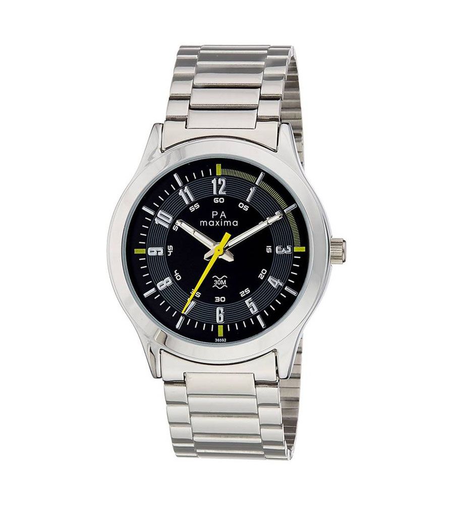 Maxima Orignal Silver Blue Watch | BLUMAINDIA