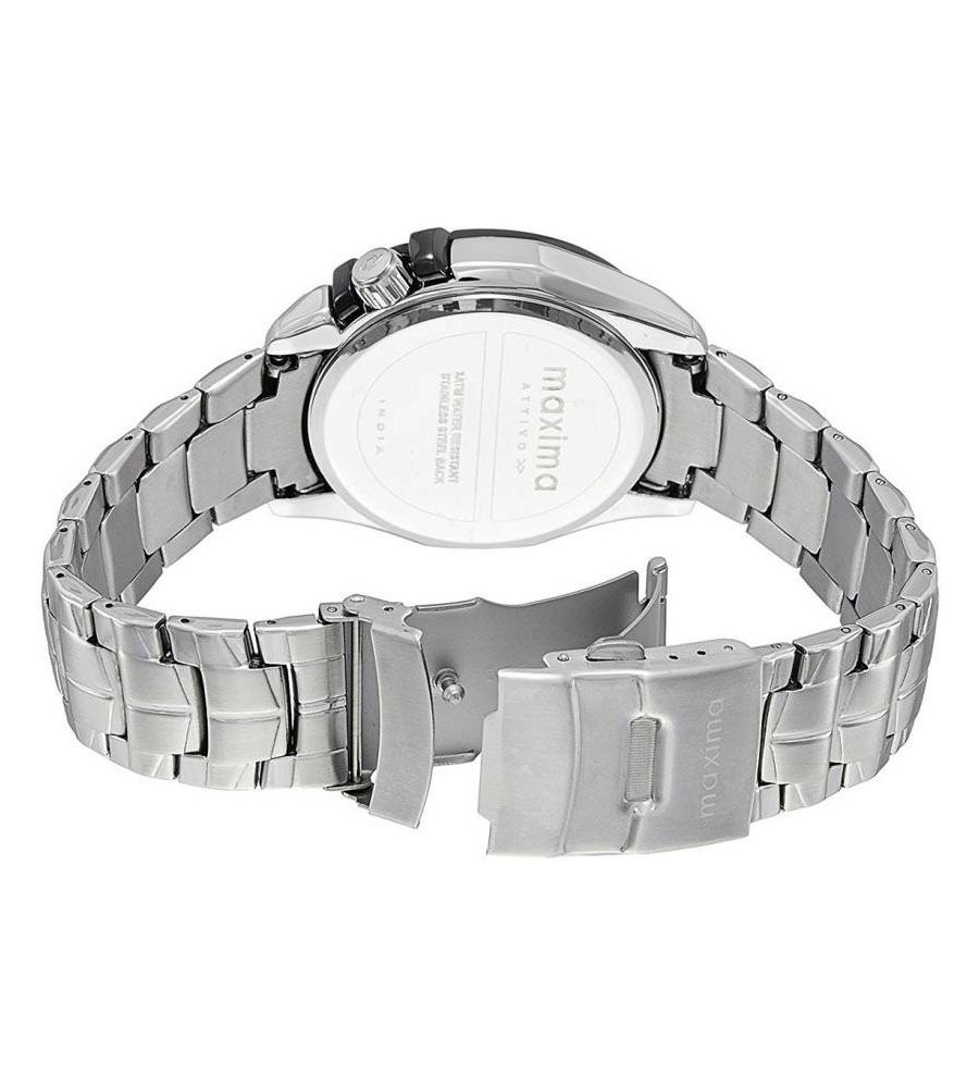 Maxima Orignal Silver Blue Watch New | BLUMAINDIA