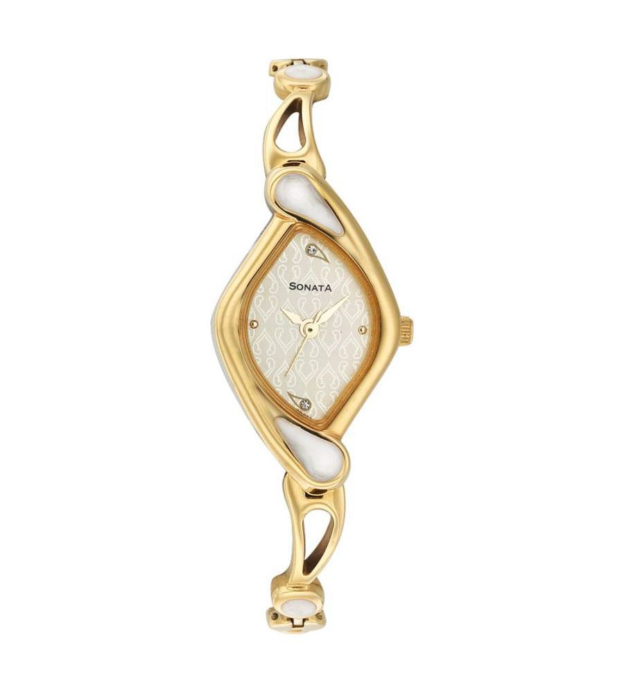 Sonata Orignal Gold Color Watch | BLUMAINDIA