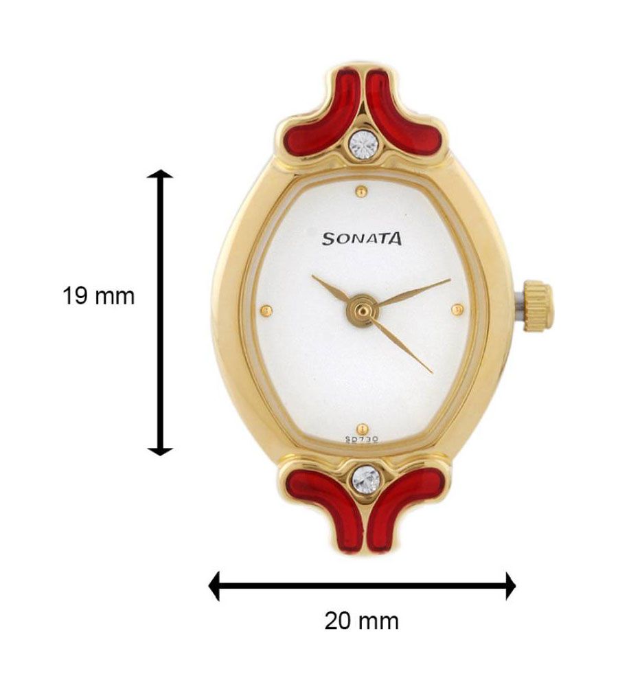 Sonata Orignal Gold Color Watch New | BLUMAINDIA