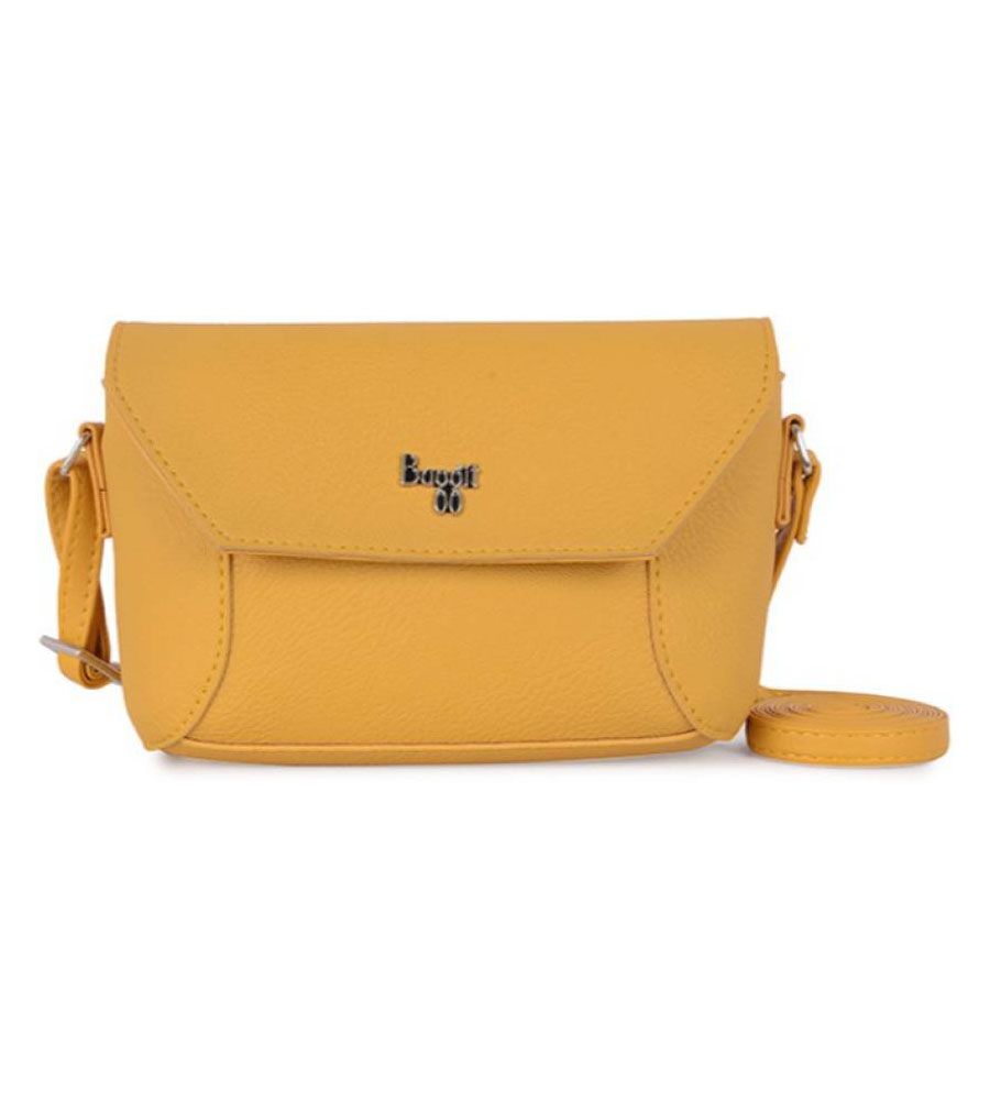 New Mango Yellow Sling Bag | BLUMAINDIA