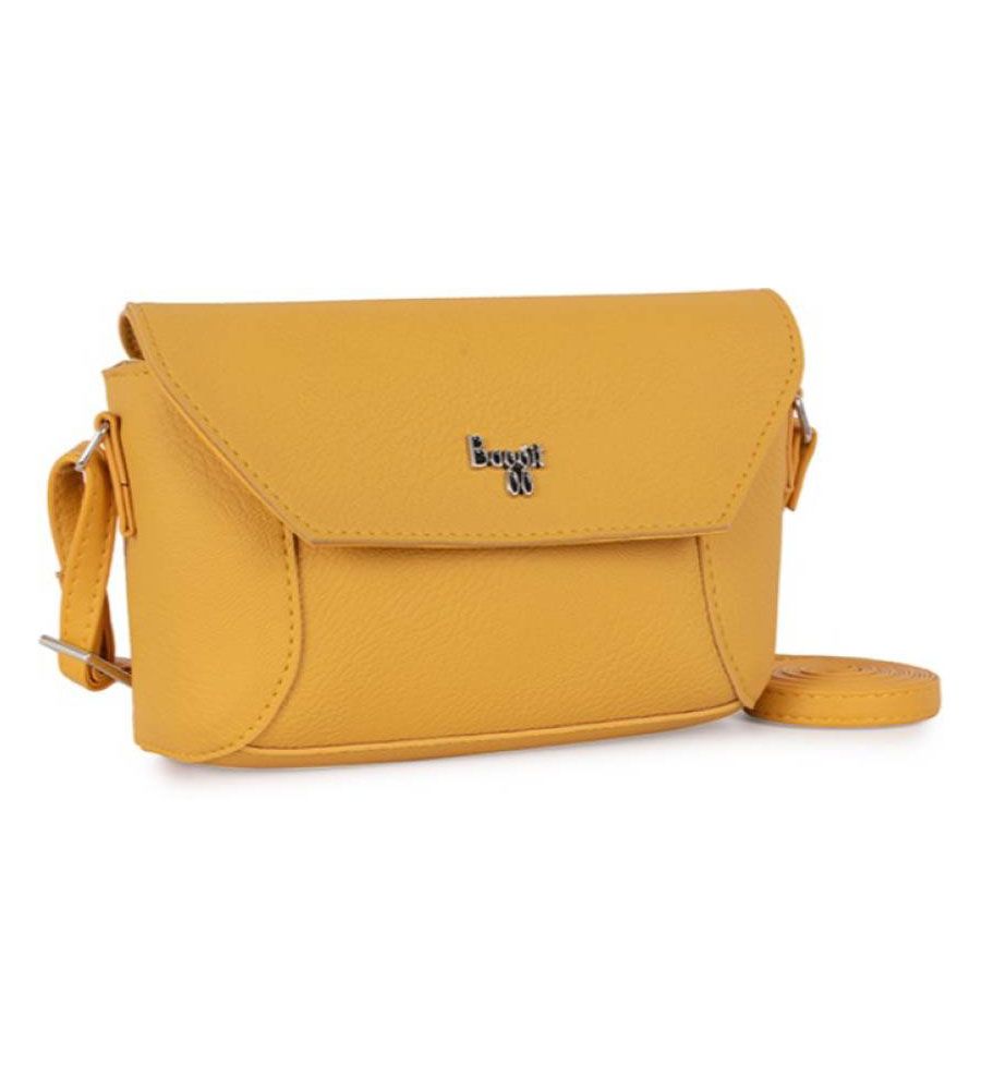 New Mango Yellow Sling Bag | BLUMAINDIA