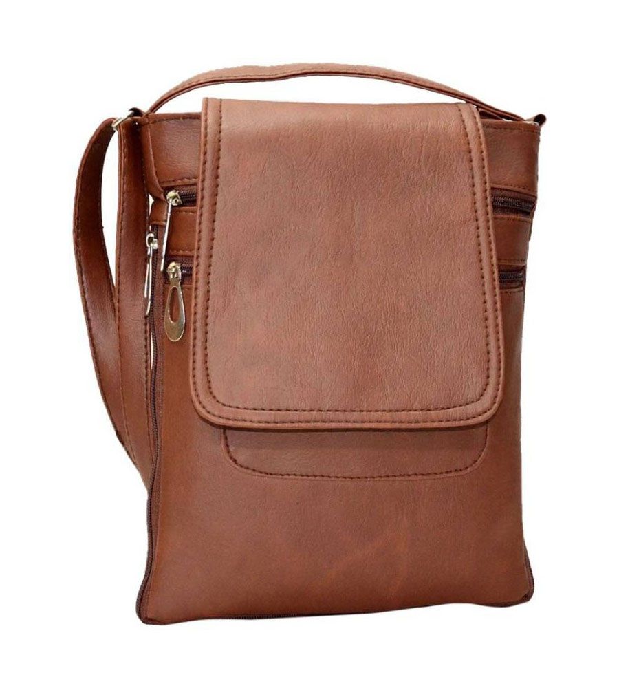 S Creations Sling Bag Orignal Dark Brown | BLUMAINDIA