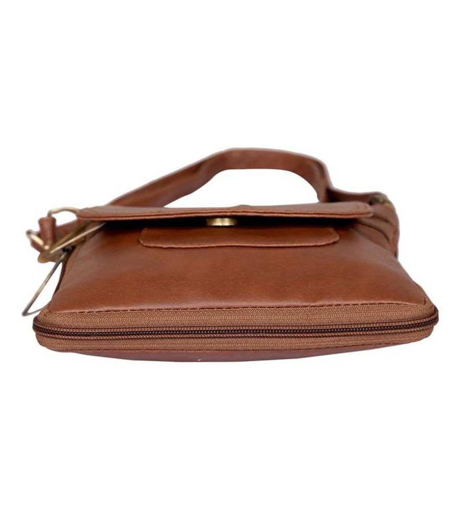 S Creations Sling Bag Orignal Dark Brown | BLUMAINDIA