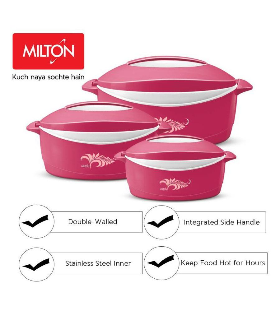 Milton Orignal Delight Casserole Pink Color | BLUMAINDIA