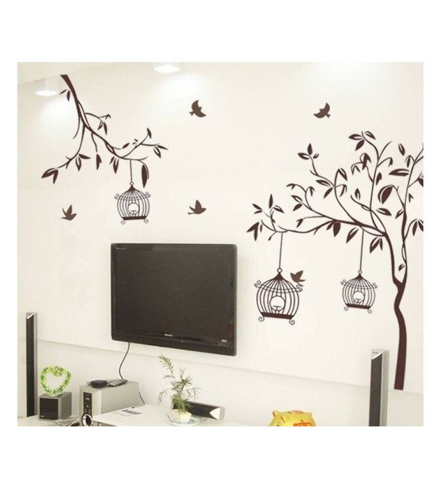 Wall Art Sticker Bird & Tree | BLUMAINDIA