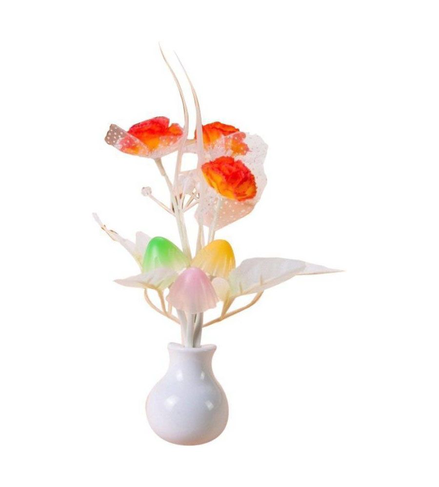 Mushroom Color Changing Multi Color Led Sensor Flower Night Light Night Lamp | BLUMAINDIA