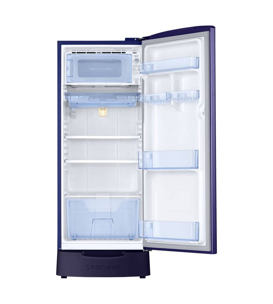 Samsung 212 L Direct Cool Single Door 3 Star Refrigerator  (Elegant Inox, RR22M272ZS8/NL) | BLUMAINDIA