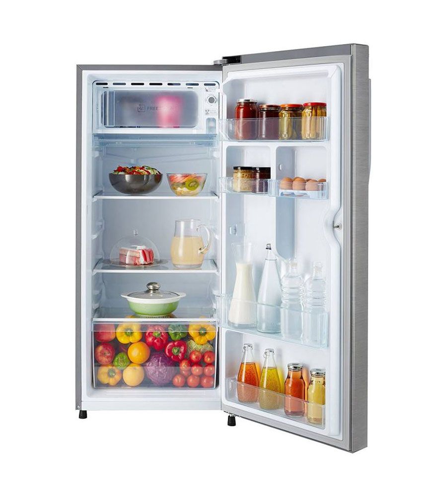 Haier 195 L Direct Cool Single Door 4 Star Refrigerator  (Brushline Silver, HRD - 1954BS-R/E // 1954CBS-E) | BLUMAINDIA