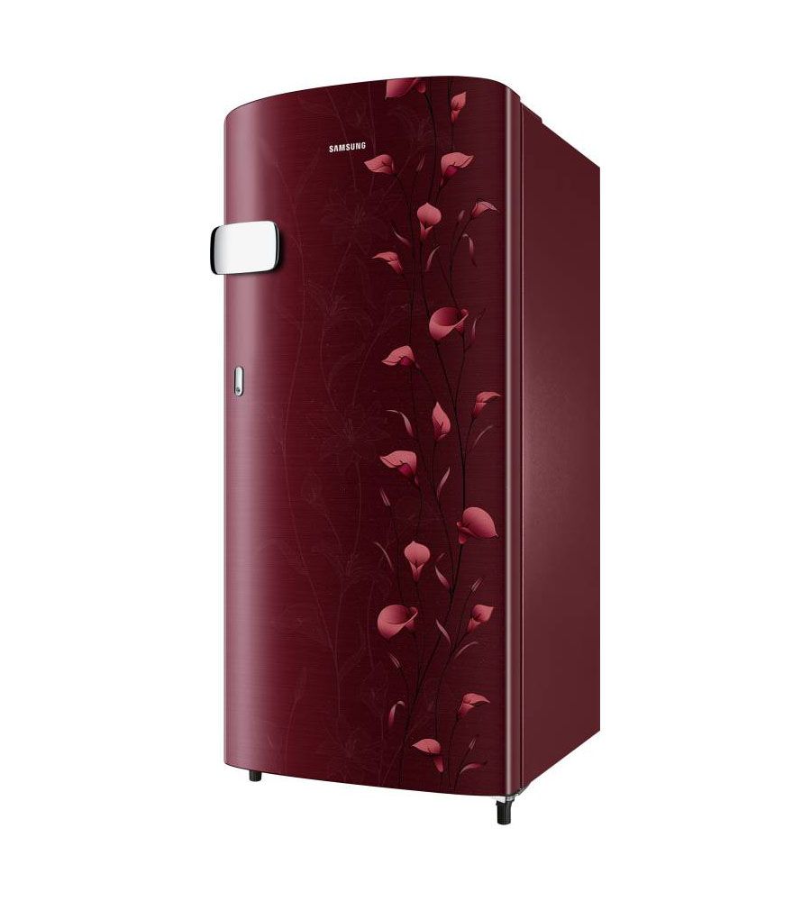 Samsung 192 L Direct Cool Single Door 2 Star Refrigerator  (Tender Lily Red, RR19N1Y12RZ/HL) | BLUMAINDIA