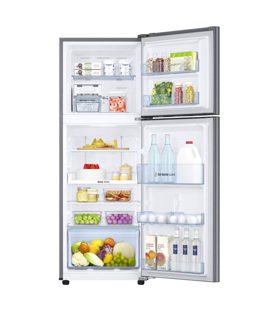 Samsung 253 L Frost Free Double Door 4 Star Refrigerator  (Elegant Inox, RT28M3424S8/HL) | BLUMAINDIA