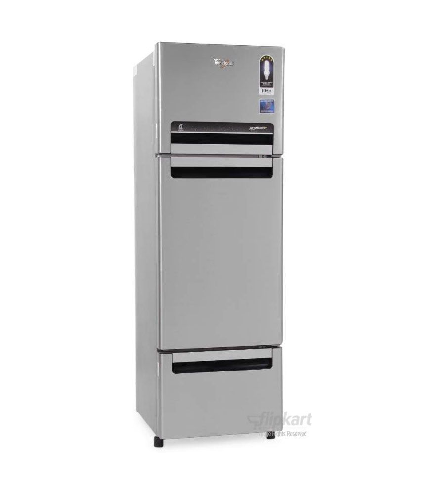 Whirlpool 330 L Frost Free Triple Door Refrigerator  (Alpha Steel (N), FP 343D PROTTON ROY) | BLUMAINDIA