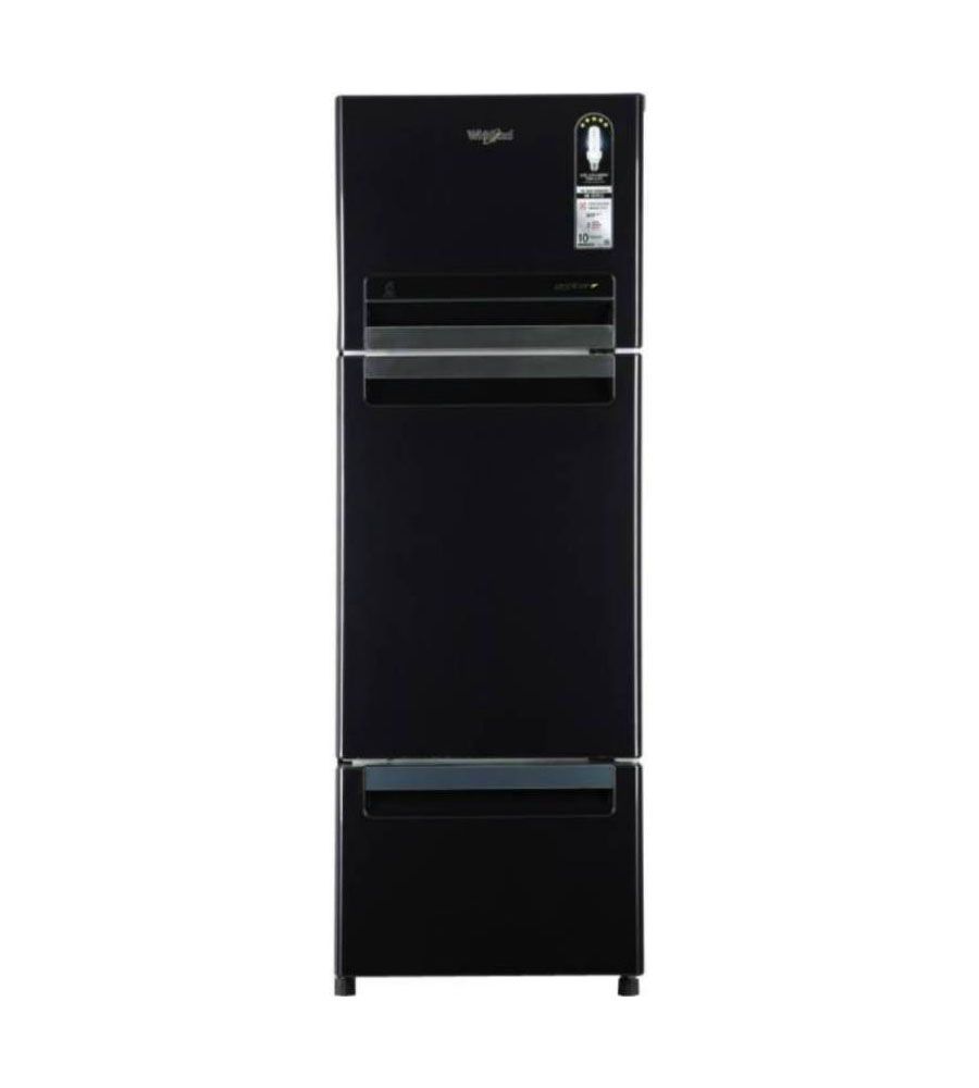 Whirlpool 330 L Frost Free Triple Door Refrigerator  (Caviar Black, FP 343D PROTTON ROY) | BLUMAINDIA