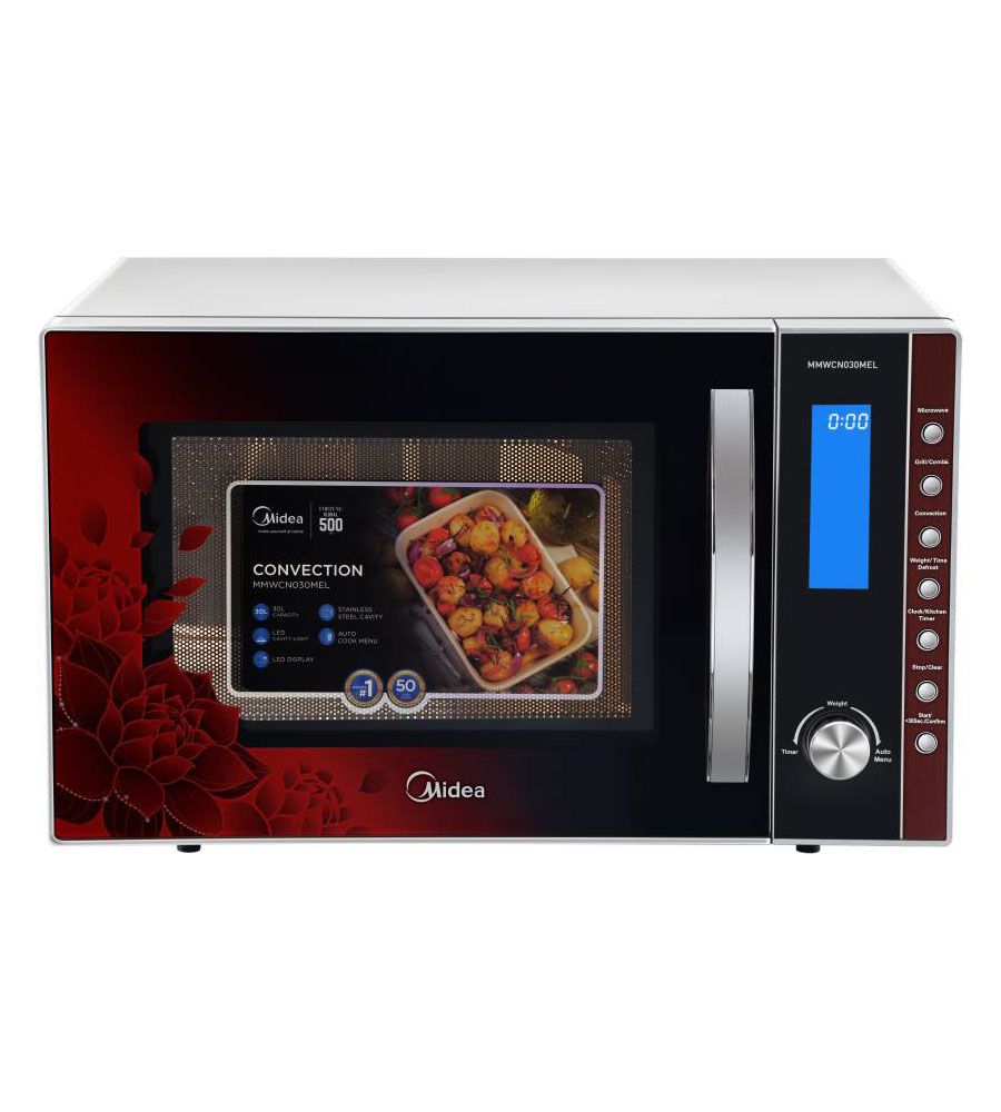 Midea 30 L Convection Microwave Oven  (MMWCN030MEL, Red) | BLUMAINDIA