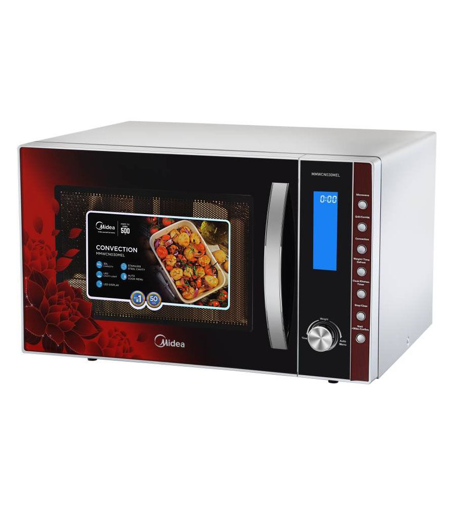Midea 30 L Convection Microwave Oven  (MMWCN030MEL, Red) | BLUMAINDIA